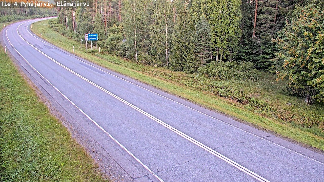 Kelikamerat Kuva Tie 4 Pyhäjärvi, Elämäjärvi, Pyhäjärvi, Pohjois-Pohjanmaa