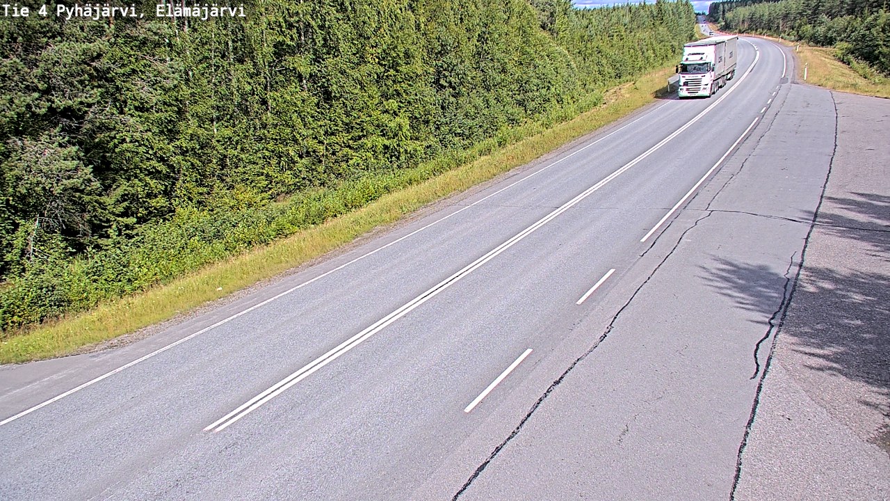 Kelikamerat Kuva Tie 4 Pyhäjärvi, Elämäjärvi, Pyhäjärvi, Pohjois-Pohjanmaa