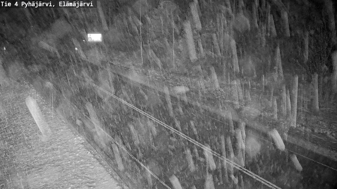 Weather Camera Image Väg 4 Pyhäjärvi, Elämäjärvi, Pyhäjärvi, Pohjois-Pohjanmaa