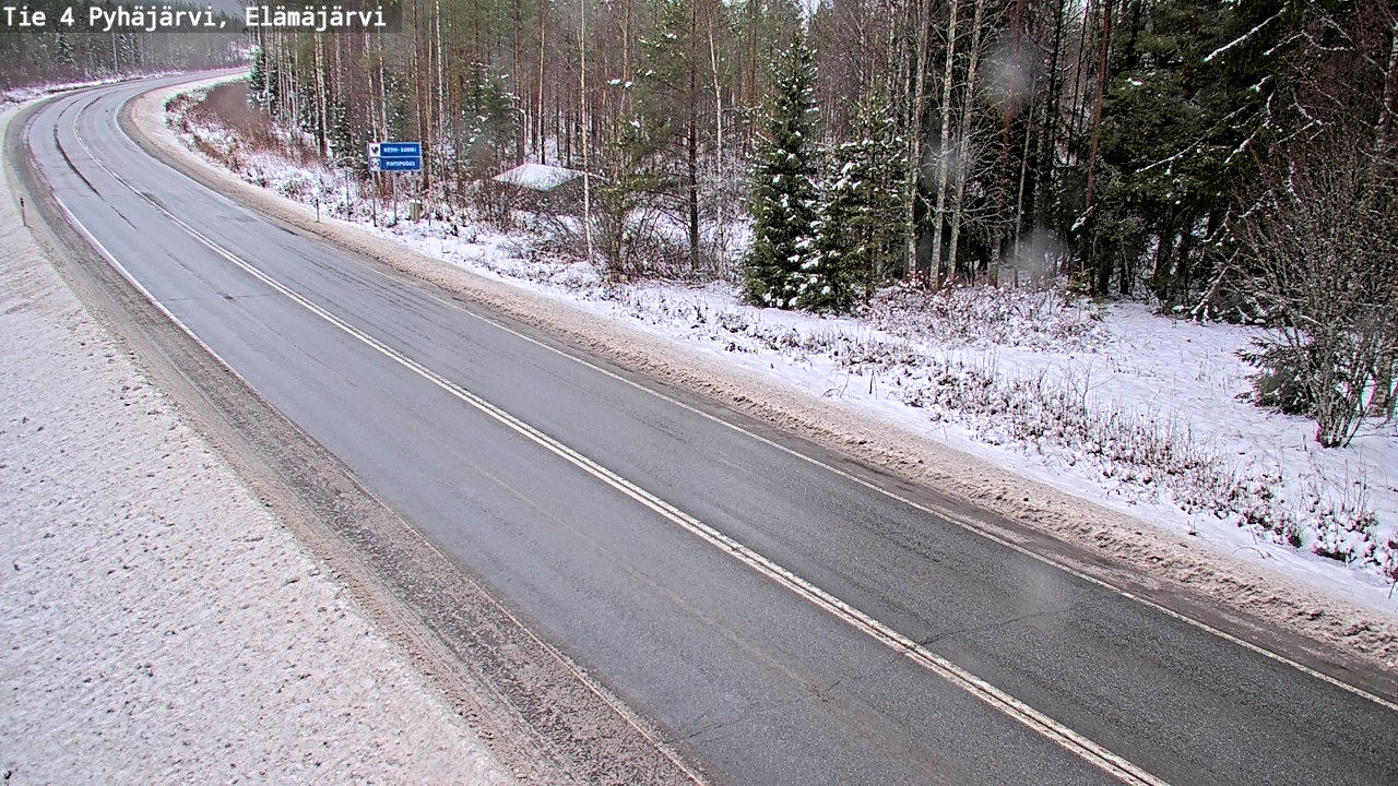 Weather Camera Image Väg 4 Pyhäjärvi, Elämäjärvi, Pyhäjärvi, Pohjois-Pohjanmaa