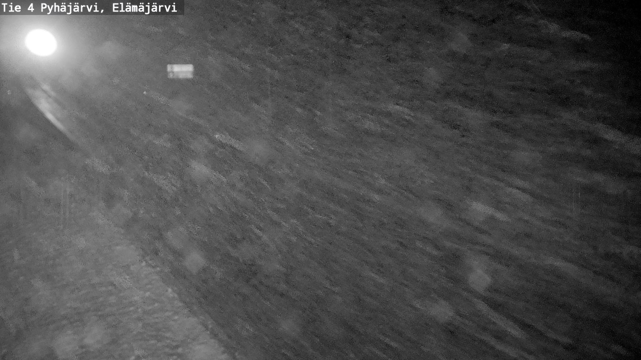 Weather Camera Image Road 4 Pyhäjärvi, Elämäjärvi, Pyhäjärvi, Pohjois-Pohjanmaa