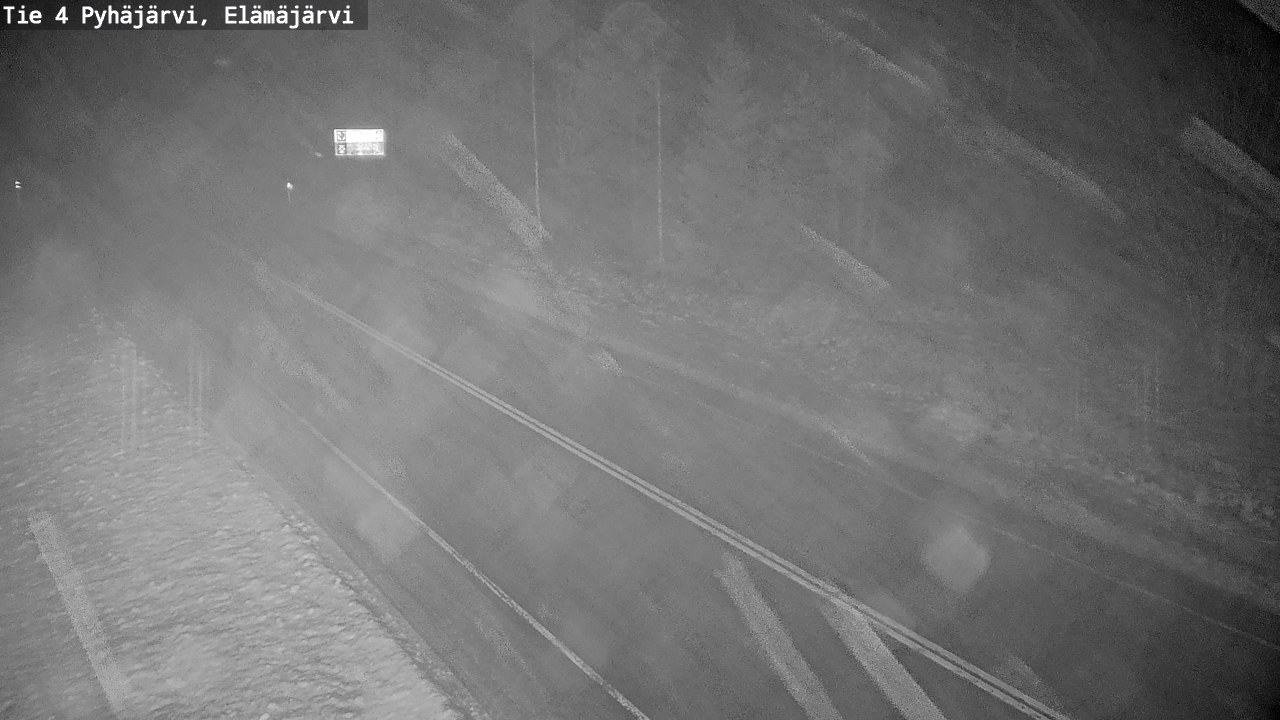 Weather Camera Image Väg 4 Pyhäjärvi, Elämäjärvi, Pyhäjärvi, Pohjois-Pohjanmaa