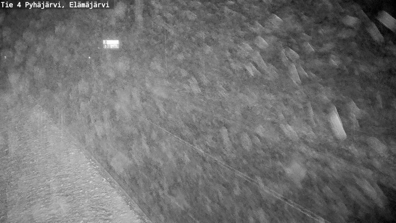 Weather Camera Image Road 4 Pyhäjärvi, Elämäjärvi, Pyhäjärvi, Pohjois-Pohjanmaa