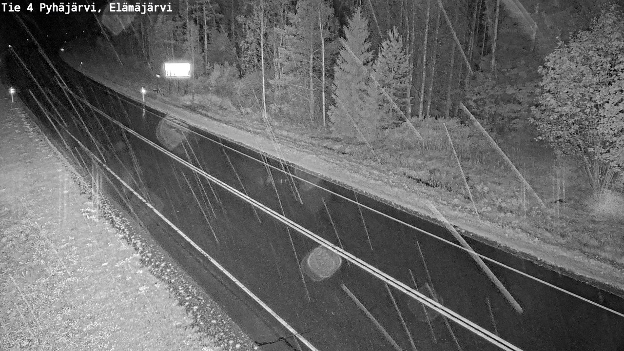 Weather Camera Image Road 4 Pyhäjärvi, Elämäjärvi, Pyhäjärvi, Pohjois-Pohjanmaa