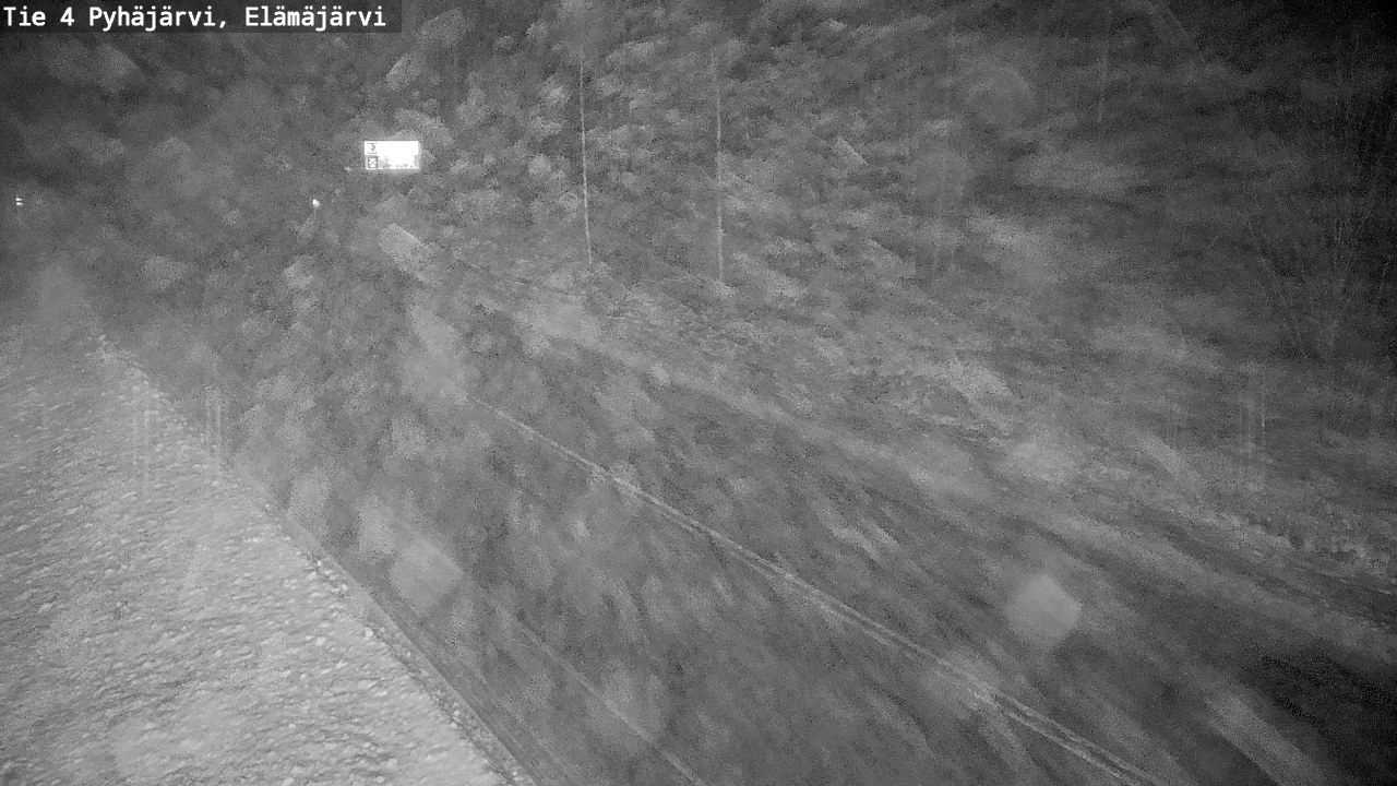 Weather Camera Image Road 4 Pyhäjärvi, Elämäjärvi, Pyhäjärvi, Pohjois-Pohjanmaa