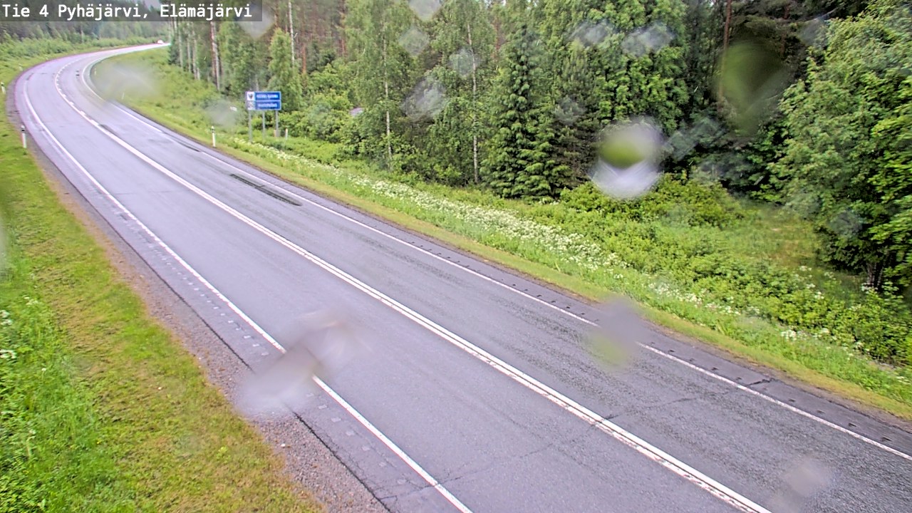 Weather Camera Image Väg 4 Pyhäjärvi, Elämäjärvi, Pyhäjärvi, Pohjois-Pohjanmaa