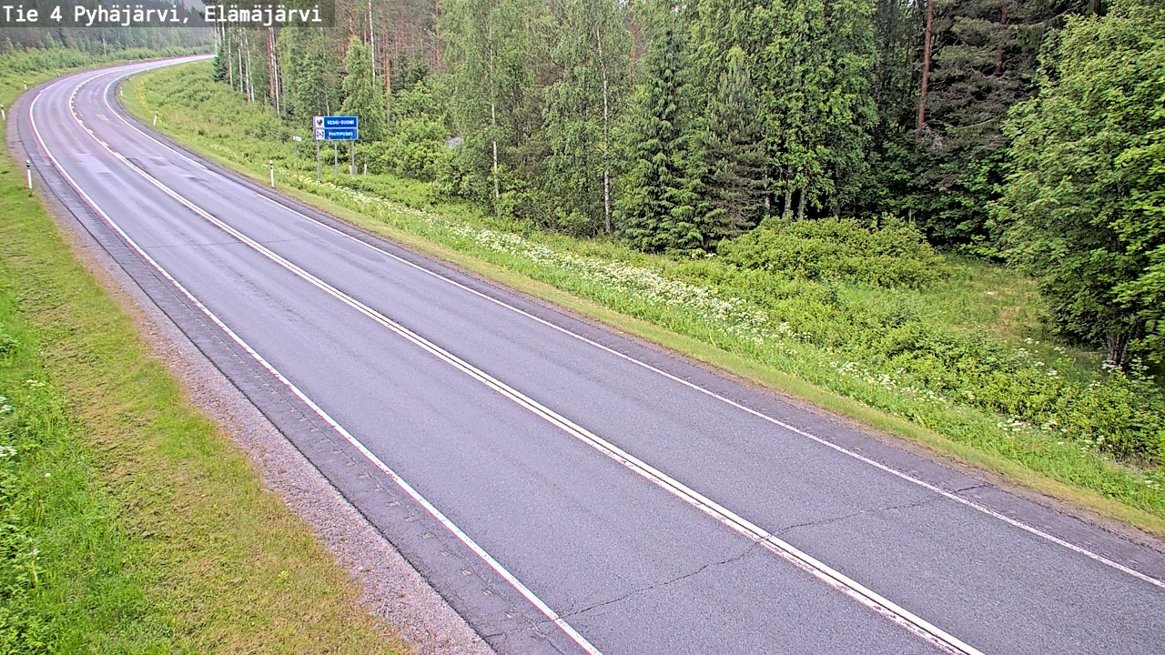 Kelikamerat Kuva Tie 4 Pyhäjärvi, Elämäjärvi, Pyhäjärvi, Pohjois-Pohjanmaa