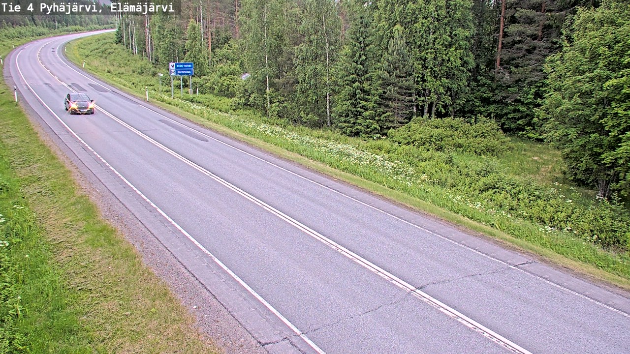 Kelikamerat Kuva Tie 4 Pyhäjärvi, Elämäjärvi, Pyhäjärvi, Pohjois-Pohjanmaa