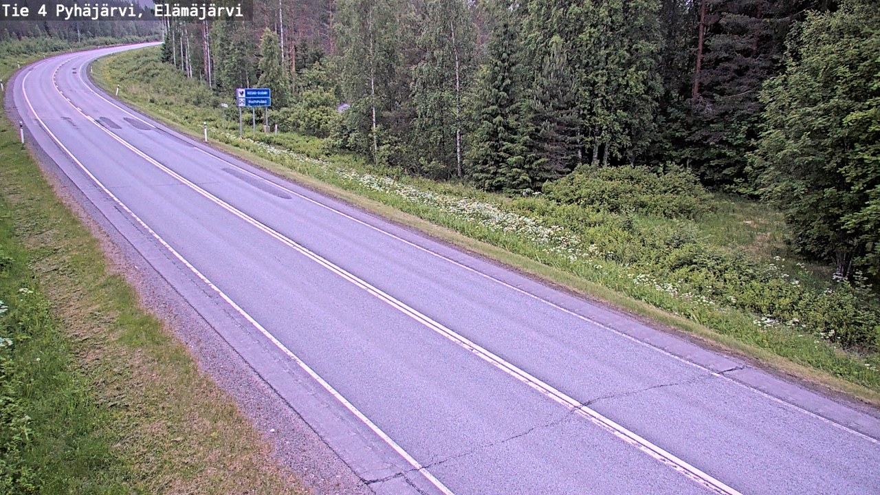 Kelikamerat Kuva Tie 4 Pyhäjärvi, Elämäjärvi, Pyhäjärvi, Pohjois-Pohjanmaa