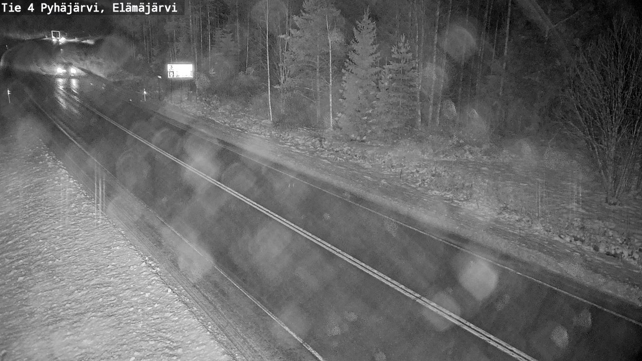 Weather Camera Image Väg 4 Pyhäjärvi, Elämäjärvi, Pyhäjärvi, Pohjois-Pohjanmaa