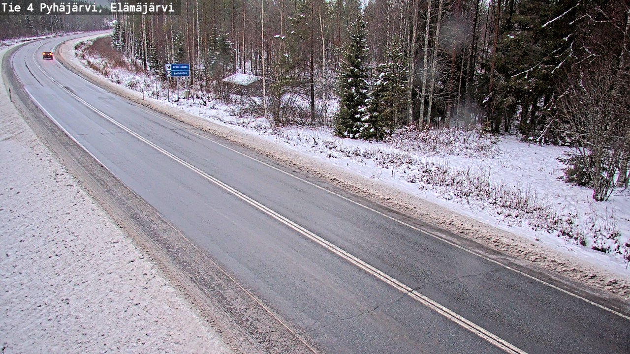 Weather Camera Image Väg 4 Pyhäjärvi, Elämäjärvi, Pyhäjärvi, Pohjois-Pohjanmaa