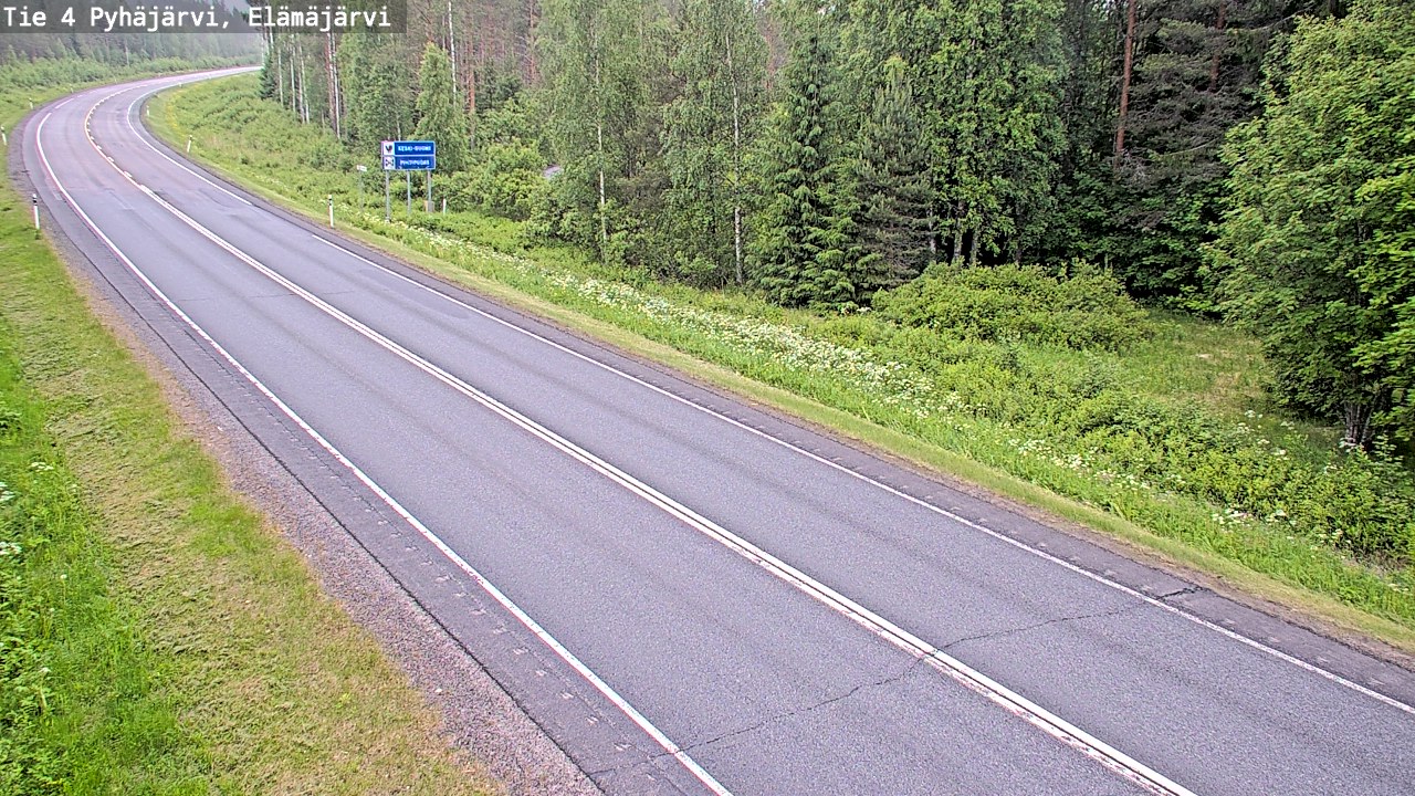 Kelikamerat Kuva Tie 4 Pyhäjärvi, Elämäjärvi, Pyhäjärvi, Pohjois-Pohjanmaa
