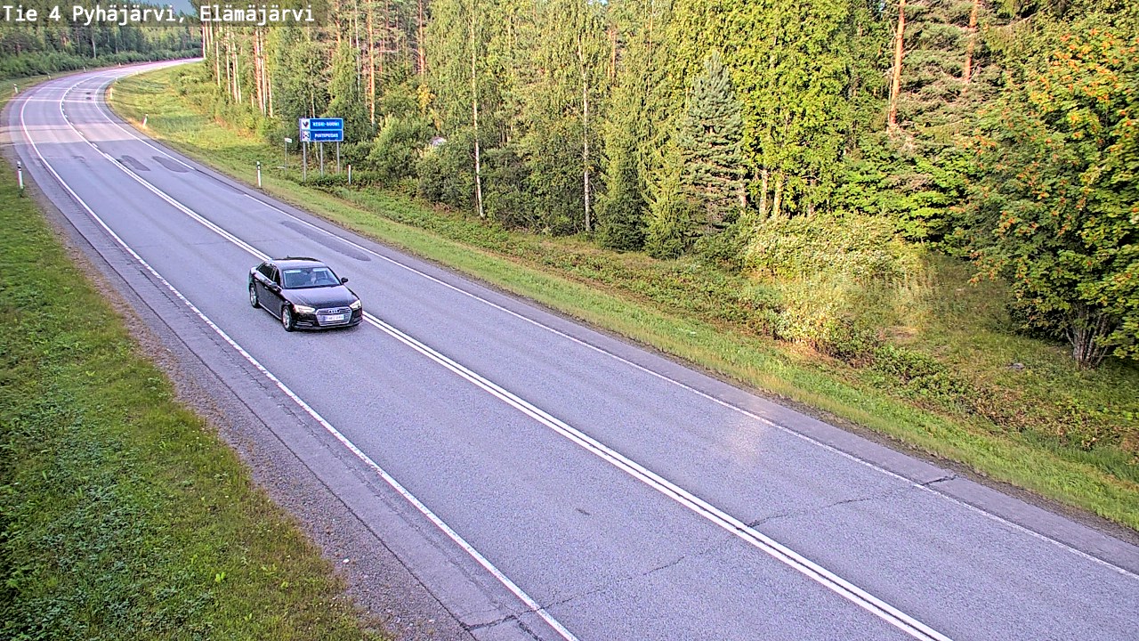 Weather Camera Image Väg 4 Pyhäjärvi, Elämäjärvi, Pyhäjärvi, Pohjois-Pohjanmaa