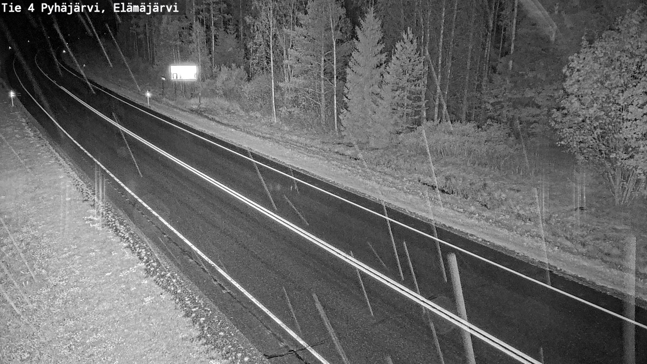 Weather Camera Image Road 4 Pyhäjärvi, Elämäjärvi, Pyhäjärvi, Pohjois-Pohjanmaa
