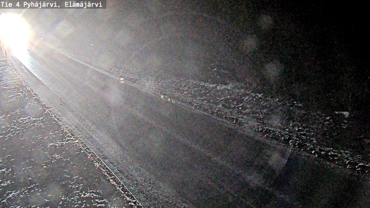 Weather Camera Image Road 4 Pyhäjärvi, Elämäjärvi, Pyhäjärvi, Pohjois-Pohjanmaa