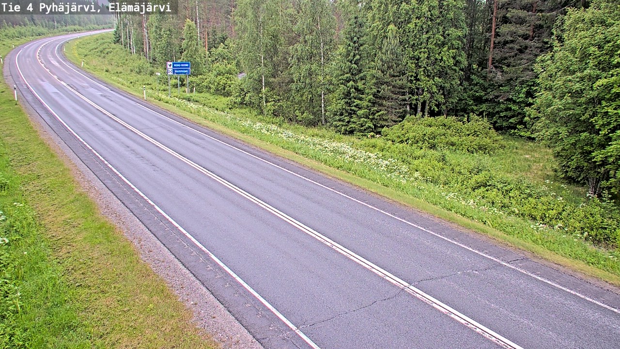 Kelikamerat Kuva Tie 4 Pyhäjärvi, Elämäjärvi, Pyhäjärvi, Pohjois-Pohjanmaa