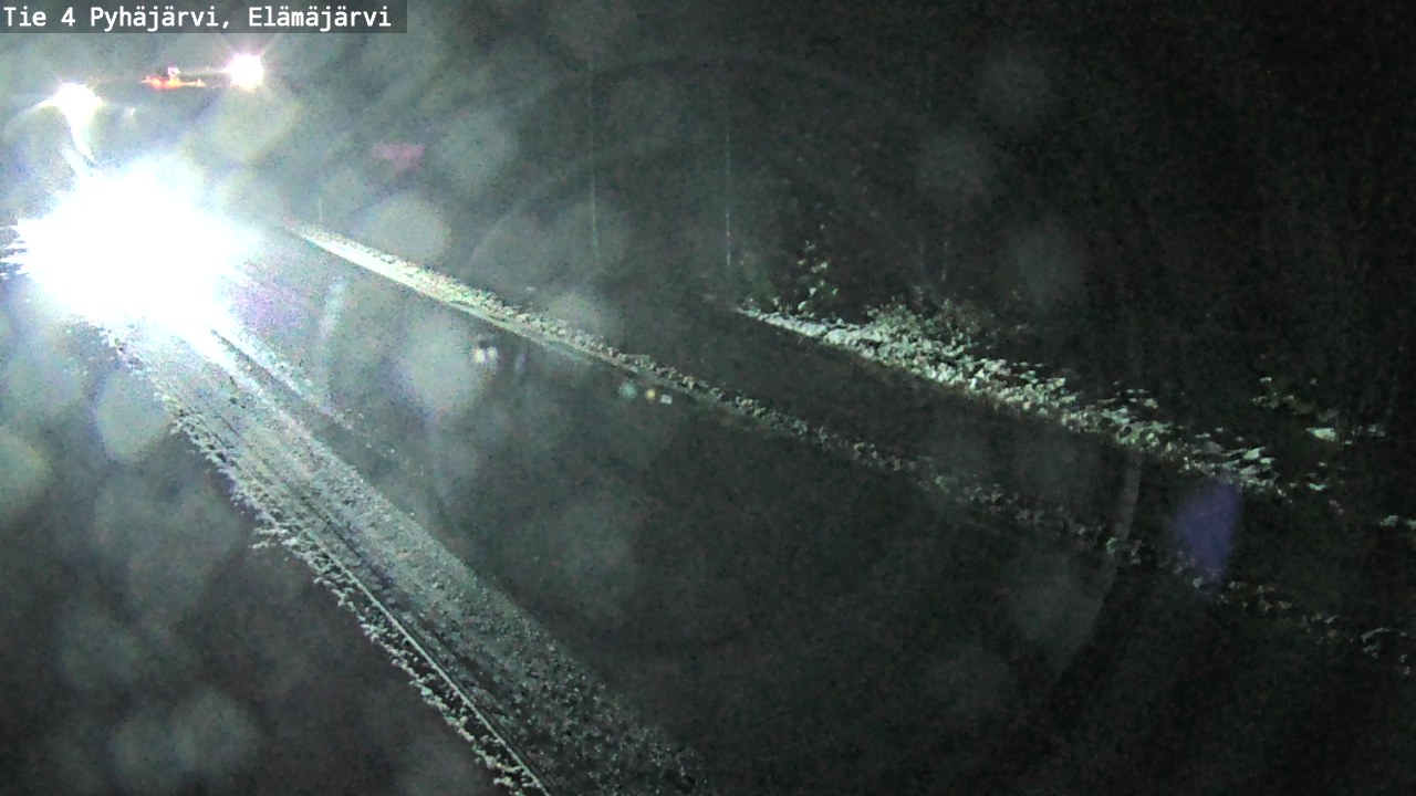 Weather Camera Image Väg 4 Pyhäjärvi, Elämäjärvi, Pyhäjärvi, Pohjois-Pohjanmaa