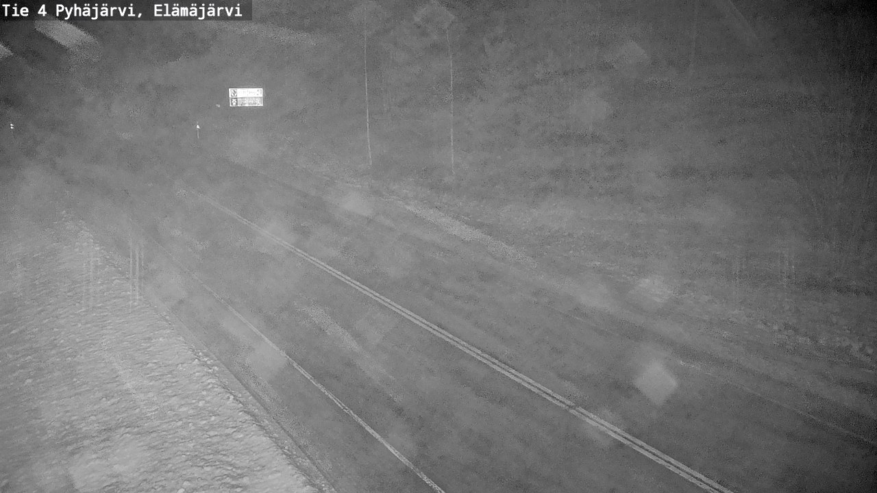 Weather Camera Image Väg 4 Pyhäjärvi, Elämäjärvi, Pyhäjärvi, Pohjois-Pohjanmaa