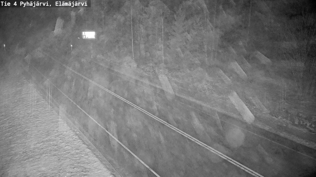 Weather Camera Image Väg 4 Pyhäjärvi, Elämäjärvi, Pyhäjärvi, Pohjois-Pohjanmaa