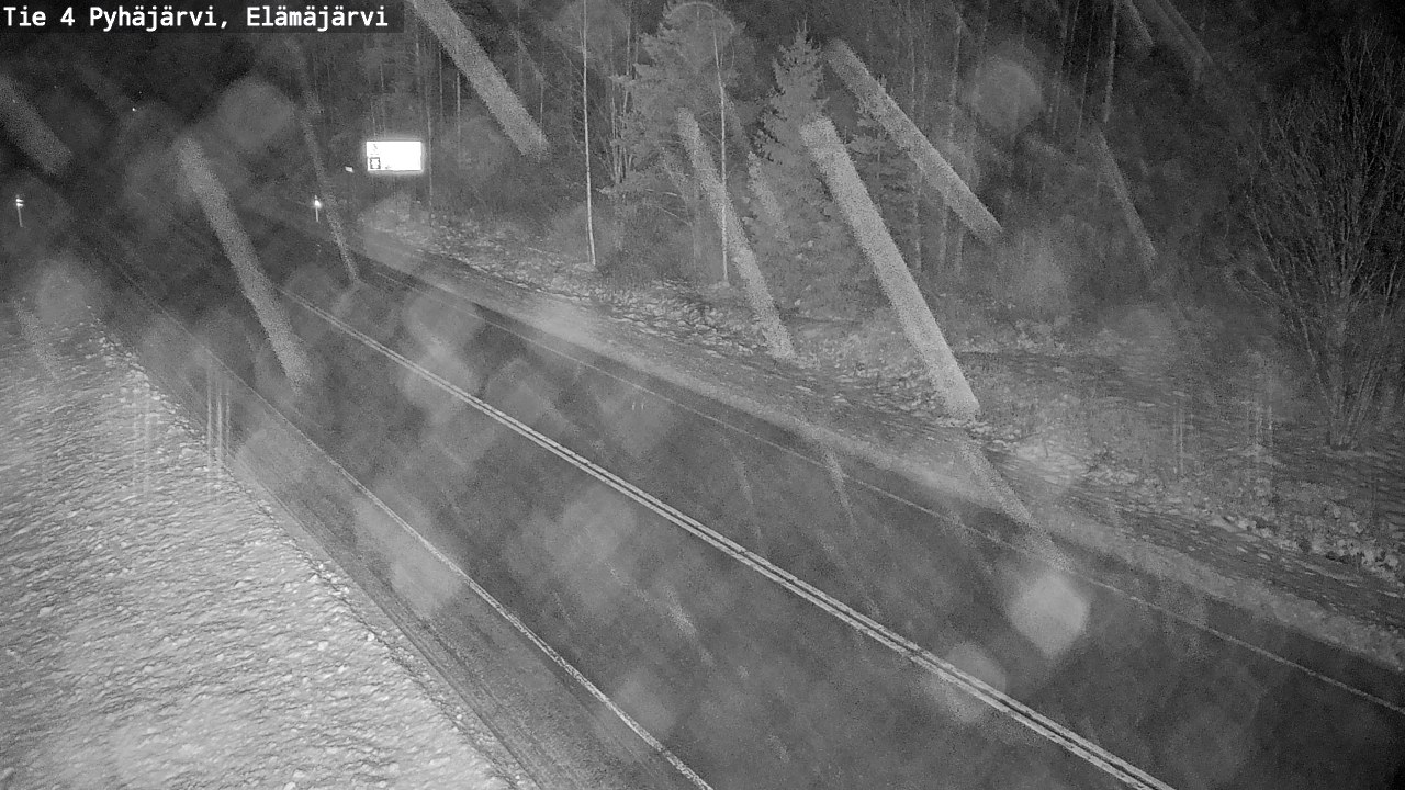 Weather Camera Image Väg 4 Pyhäjärvi, Elämäjärvi, Pyhäjärvi, Pohjois-Pohjanmaa