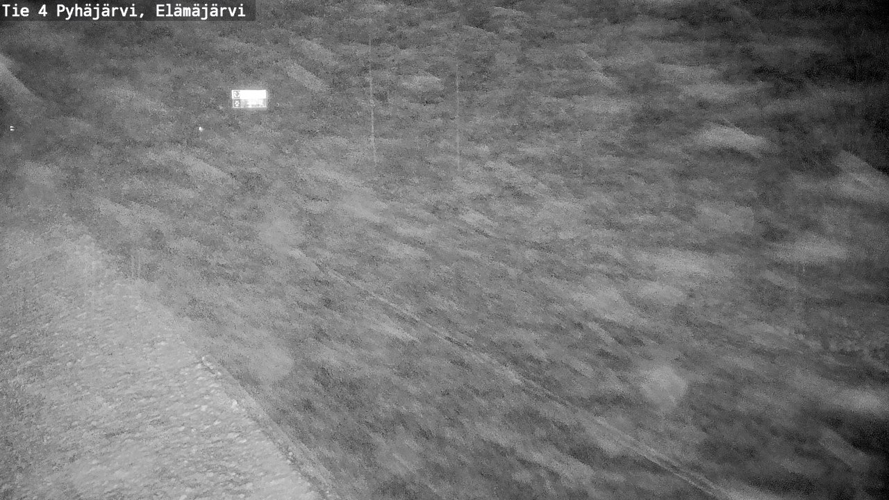 Weather Camera Image Road 4 Pyhäjärvi, Elämäjärvi, Pyhäjärvi, Pohjois-Pohjanmaa