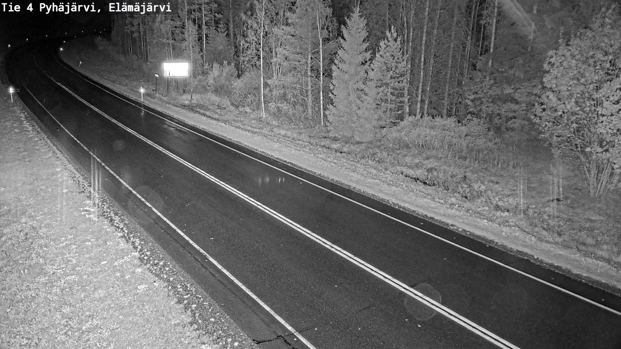 Weather Camera Image Road 4 Pyhäjärvi, Elämäjärvi, Pyhäjärvi, Pohjois-Pohjanmaa
