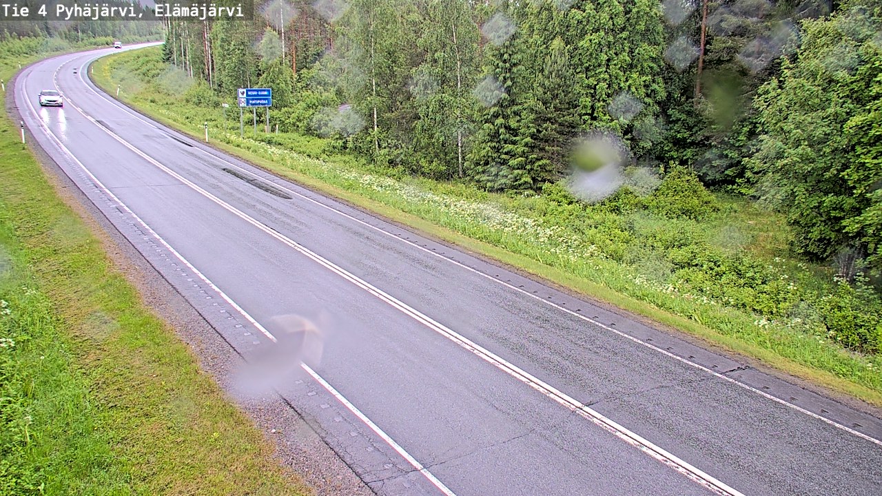 Weather Camera Image Väg 4 Pyhäjärvi, Elämäjärvi, Pyhäjärvi, Pohjois-Pohjanmaa