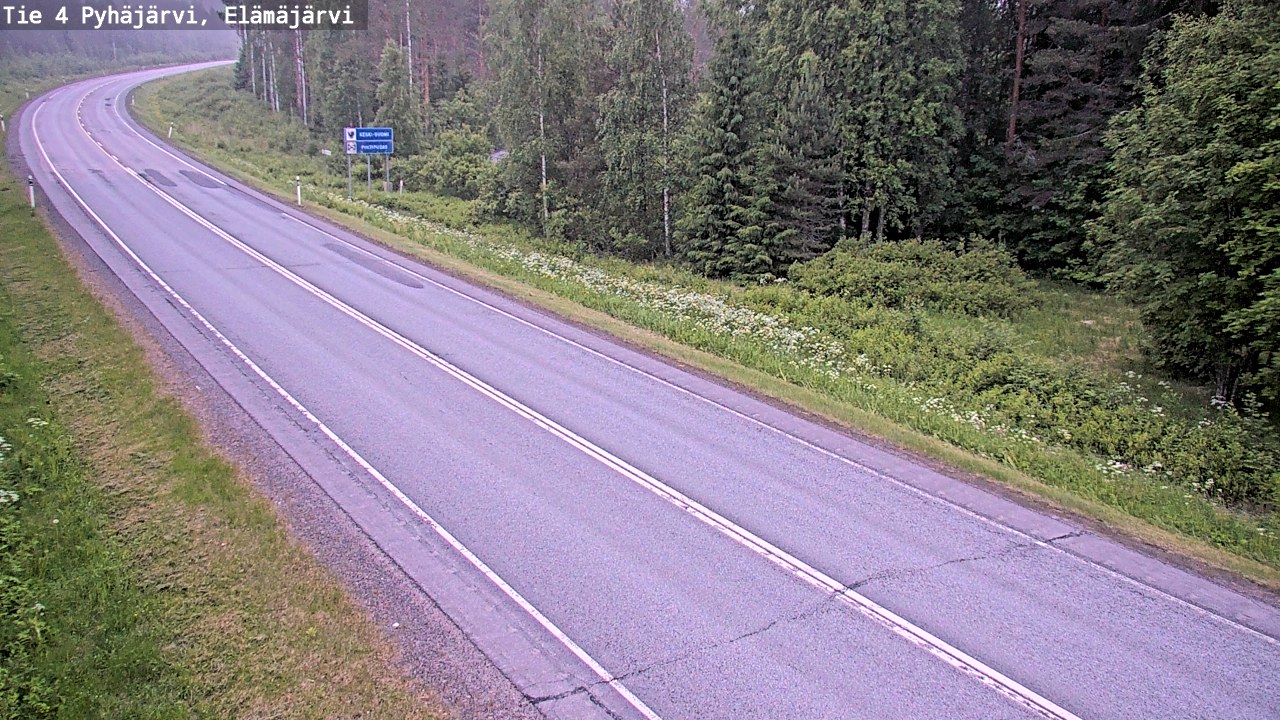 Kelikamerat Kuva Tie 4 Pyhäjärvi, Elämäjärvi, Pyhäjärvi, Pohjois-Pohjanmaa
