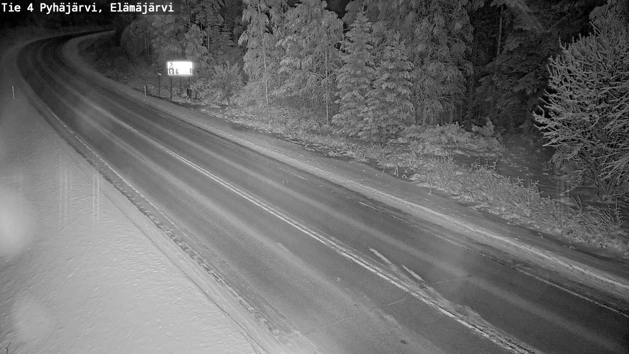 Weather Camera Image Väg 4 Pyhäjärvi, Elämäjärvi, Pyhäjärvi, Pohjois-Pohjanmaa