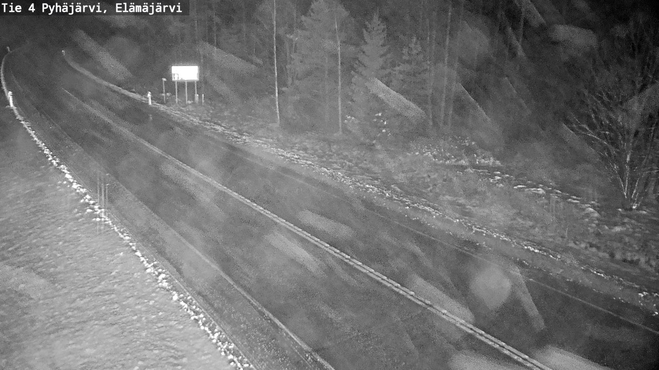 Weather Camera Image Väg 4 Pyhäjärvi, Elämäjärvi, Pyhäjärvi, Pohjois-Pohjanmaa