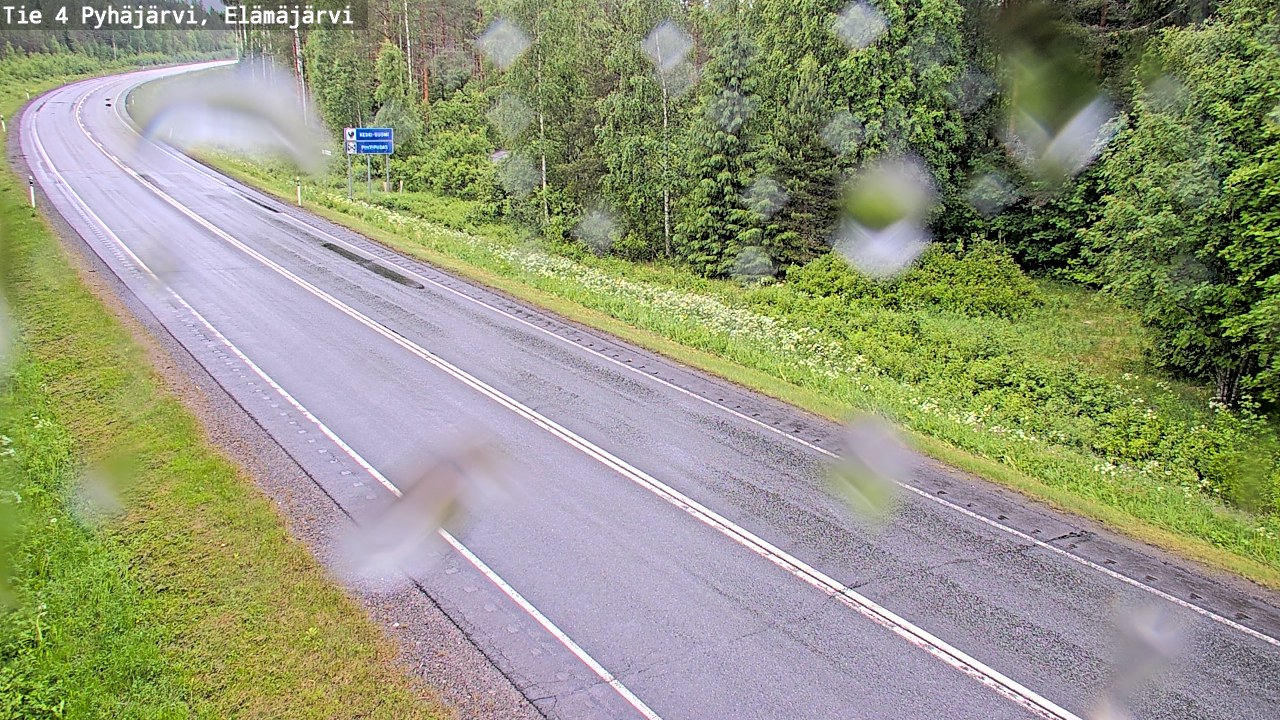 Weather Camera Image Väg 4 Pyhäjärvi, Elämäjärvi, Pyhäjärvi, Pohjois-Pohjanmaa