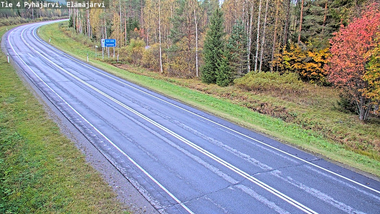 Weather Camera Image Road 4 Pyhäjärvi, Elämäjärvi, Pyhäjärvi, Pohjois-Pohjanmaa