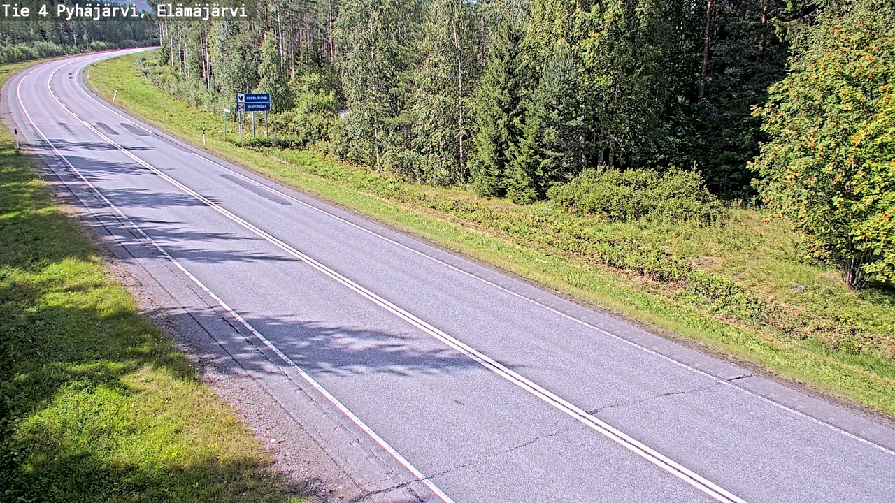 Kelikamerat Kuva Tie 4 Pyhäjärvi, Elämäjärvi, Pyhäjärvi, Pohjois-Pohjanmaa