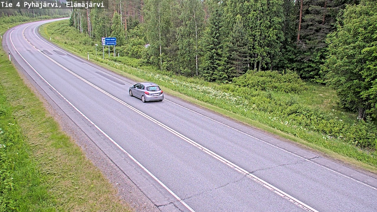Kelikamerat Kuva Tie 4 Pyhäjärvi, Elämäjärvi, Pyhäjärvi, Pohjois-Pohjanmaa