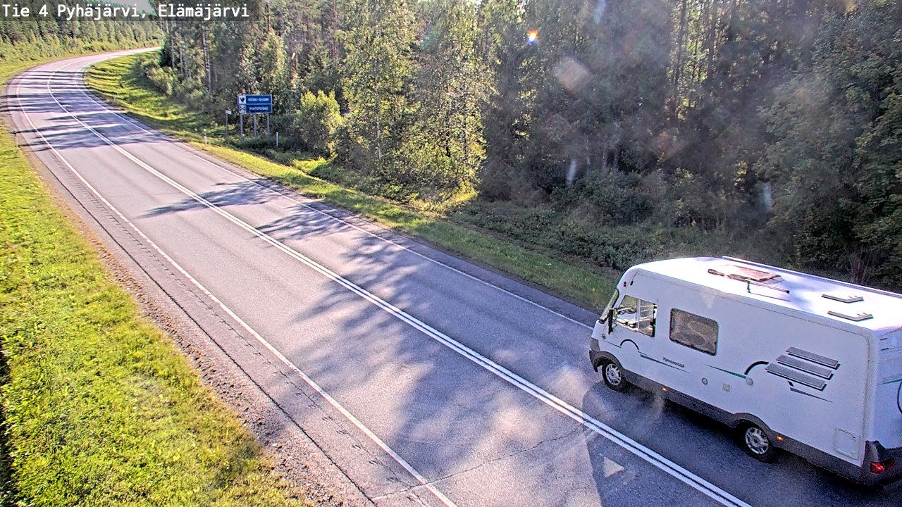 Kelikamerat Kuva Tie 4 Pyhäjärvi, Elämäjärvi, Pyhäjärvi, Pohjois-Pohjanmaa