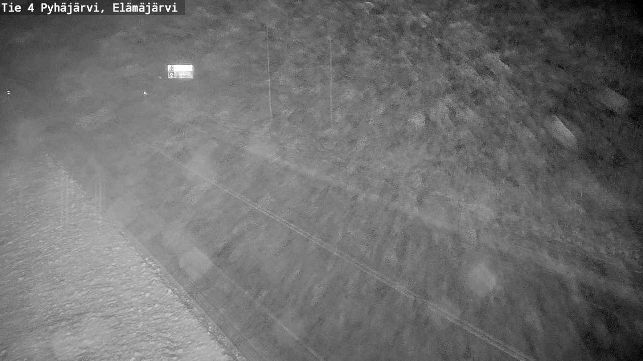 Weather Camera Image Road 4 Pyhäjärvi, Elämäjärvi, Pyhäjärvi, Pohjois-Pohjanmaa