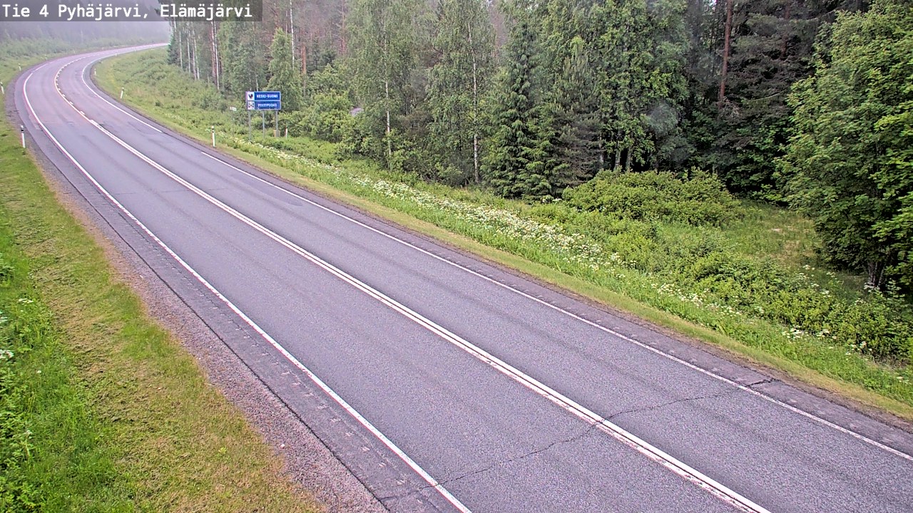 Kelikamerat Kuva Tie 4 Pyhäjärvi, Elämäjärvi, Pyhäjärvi, Pohjois-Pohjanmaa