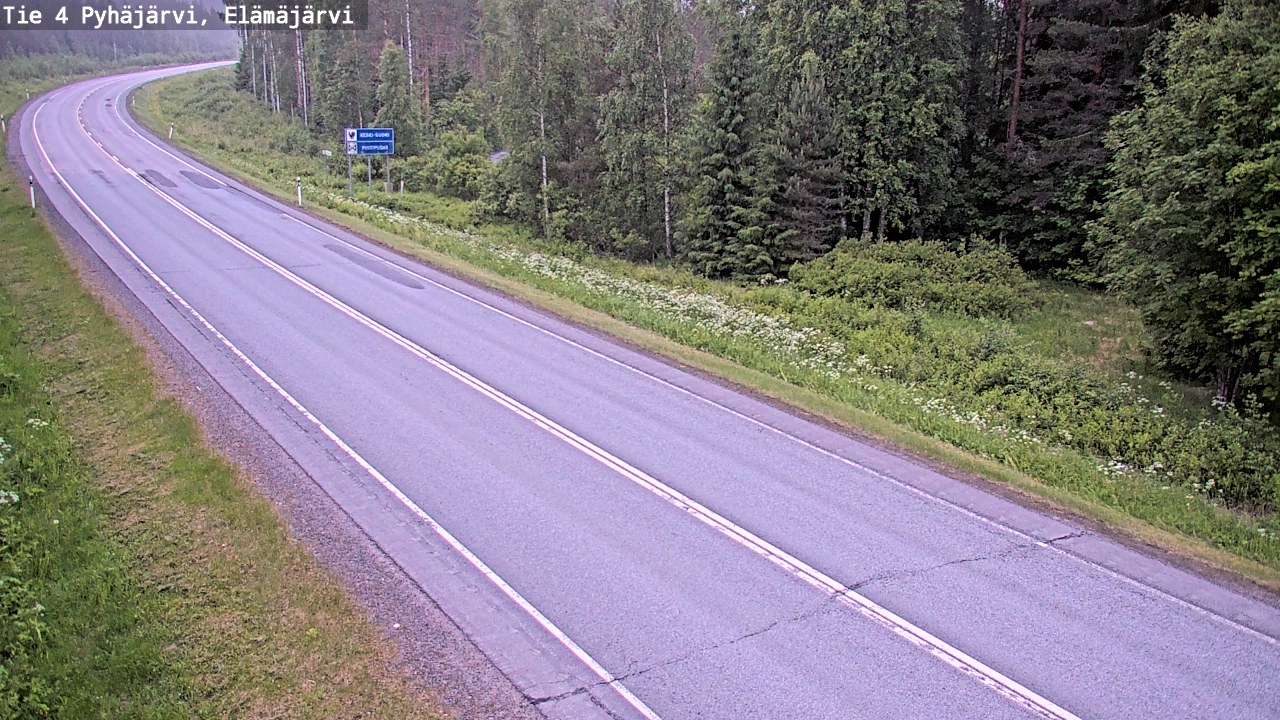 Kelikamerat Kuva Tie 4 Pyhäjärvi, Elämäjärvi, Pyhäjärvi, Pohjois-Pohjanmaa