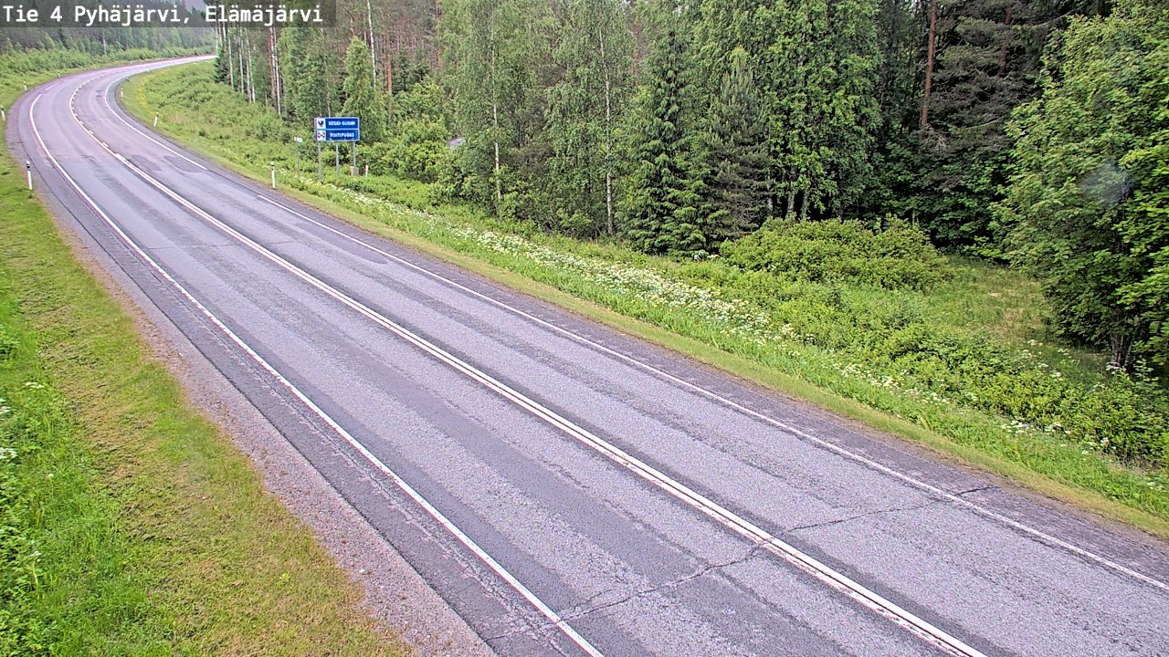 Kelikamerat Kuva Tie 4 Pyhäjärvi, Elämäjärvi, Pyhäjärvi, Pohjois-Pohjanmaa
