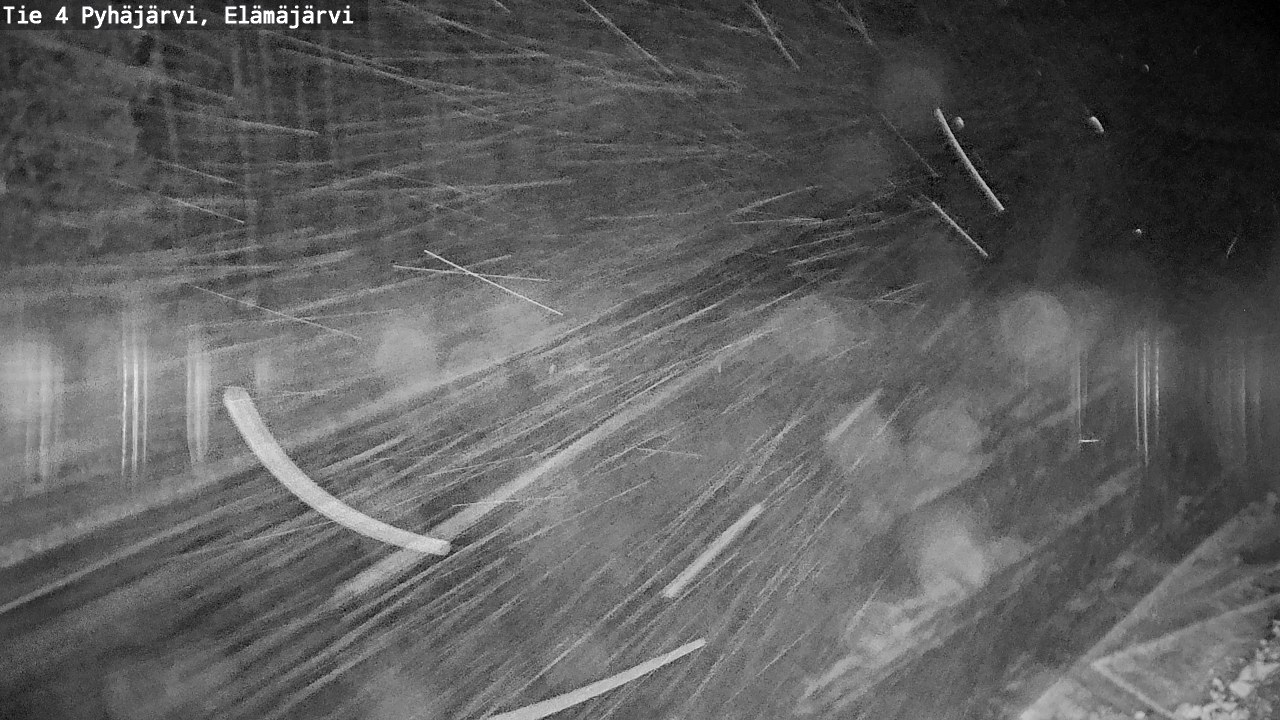 Weather Camera Image Väg 4 Pyhäjärvi, Elämäjärvi, Pyhäjärvi, Pohjois-Pohjanmaa