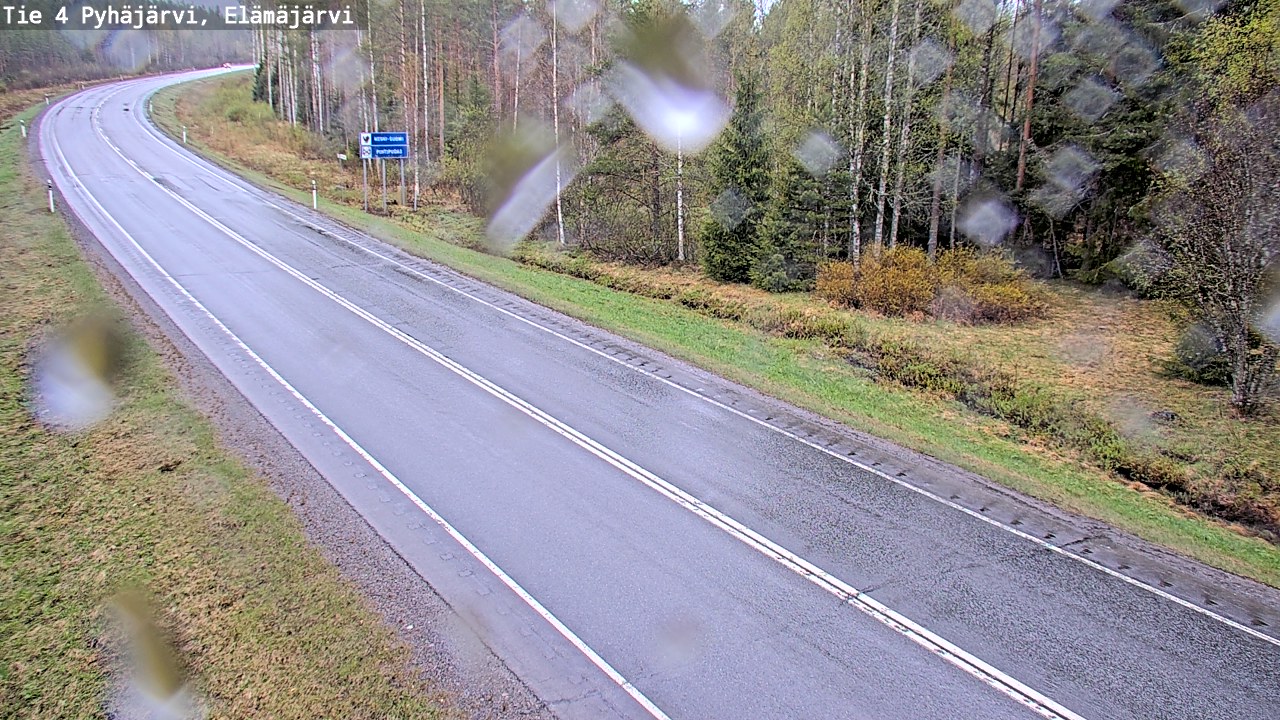 Weather Camera Image Väg 4 Pyhäjärvi, Elämäjärvi, Pyhäjärvi, Pohjois-Pohjanmaa