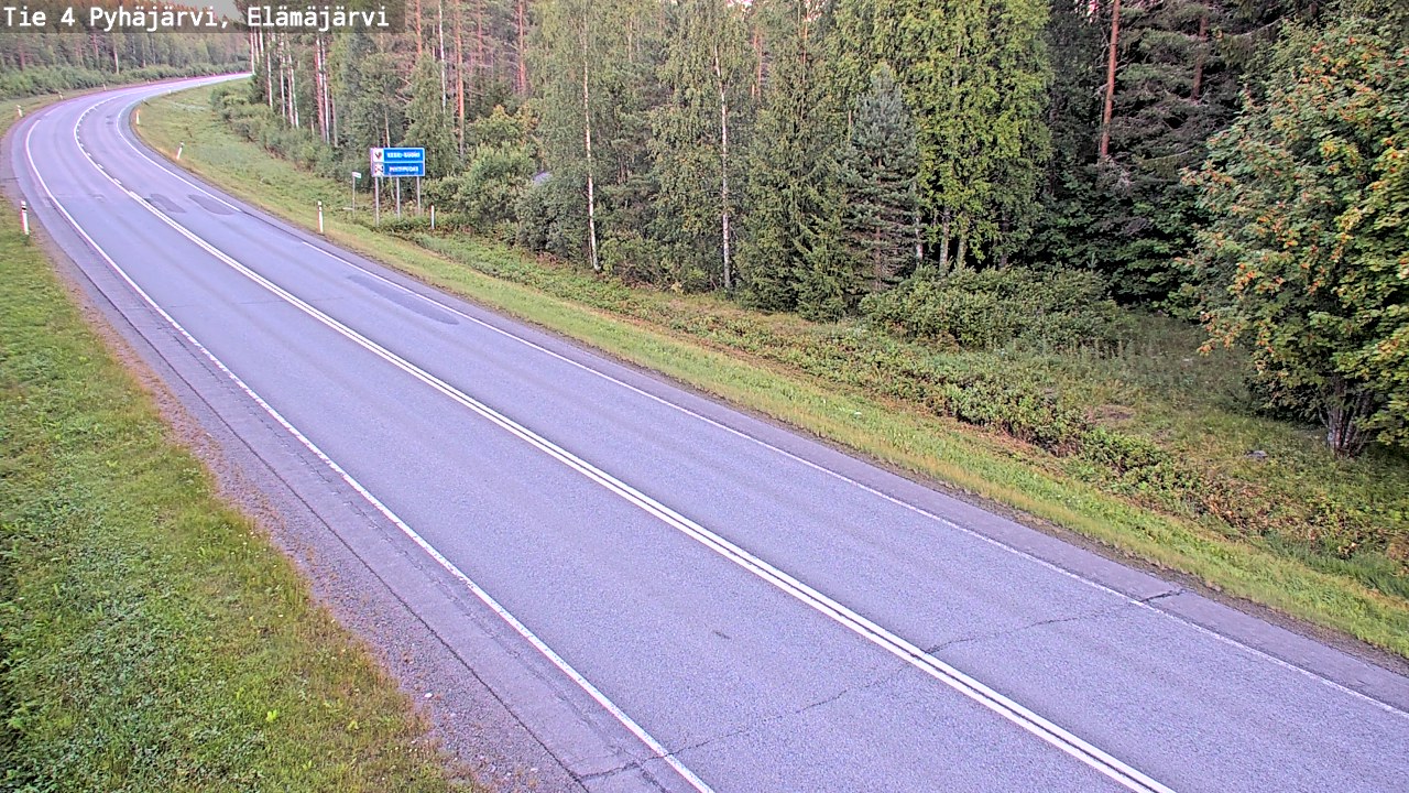 Kelikamerat Kuva Tie 4 Pyhäjärvi, Elämäjärvi, Pyhäjärvi, Pohjois-Pohjanmaa