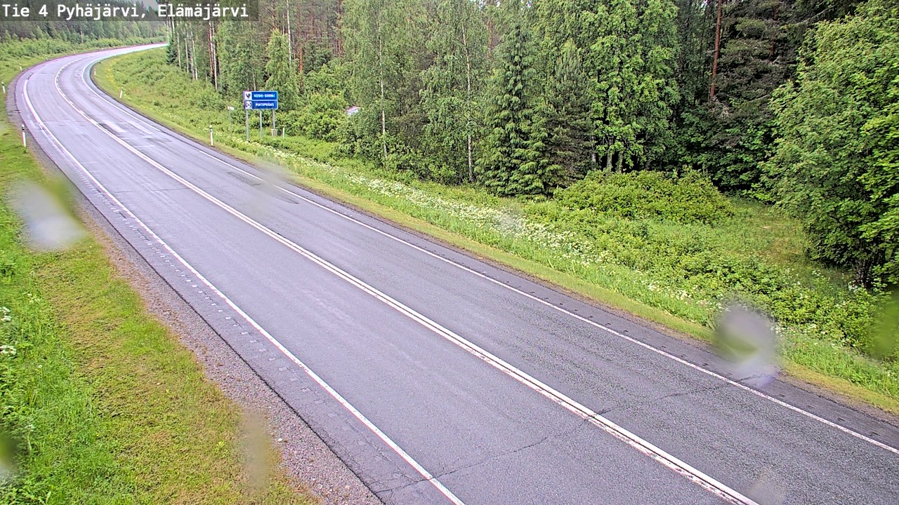 Weather Camera Image Väg 4 Pyhäjärvi, Elämäjärvi, Pyhäjärvi, Pohjois-Pohjanmaa