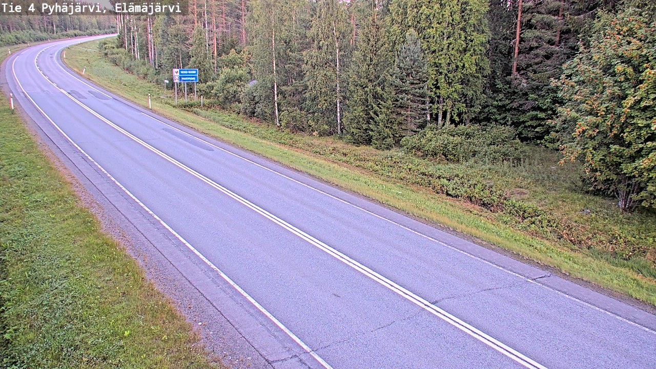 Kelikamerat Kuva Tie 4 Pyhäjärvi, Elämäjärvi, Pyhäjärvi, Pohjois-Pohjanmaa
