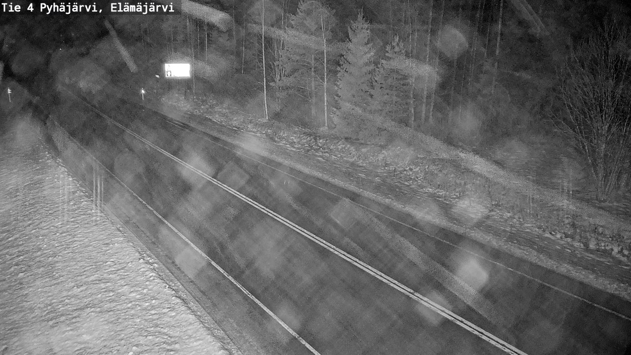 Weather Camera Image Väg 4 Pyhäjärvi, Elämäjärvi, Pyhäjärvi, Pohjois-Pohjanmaa