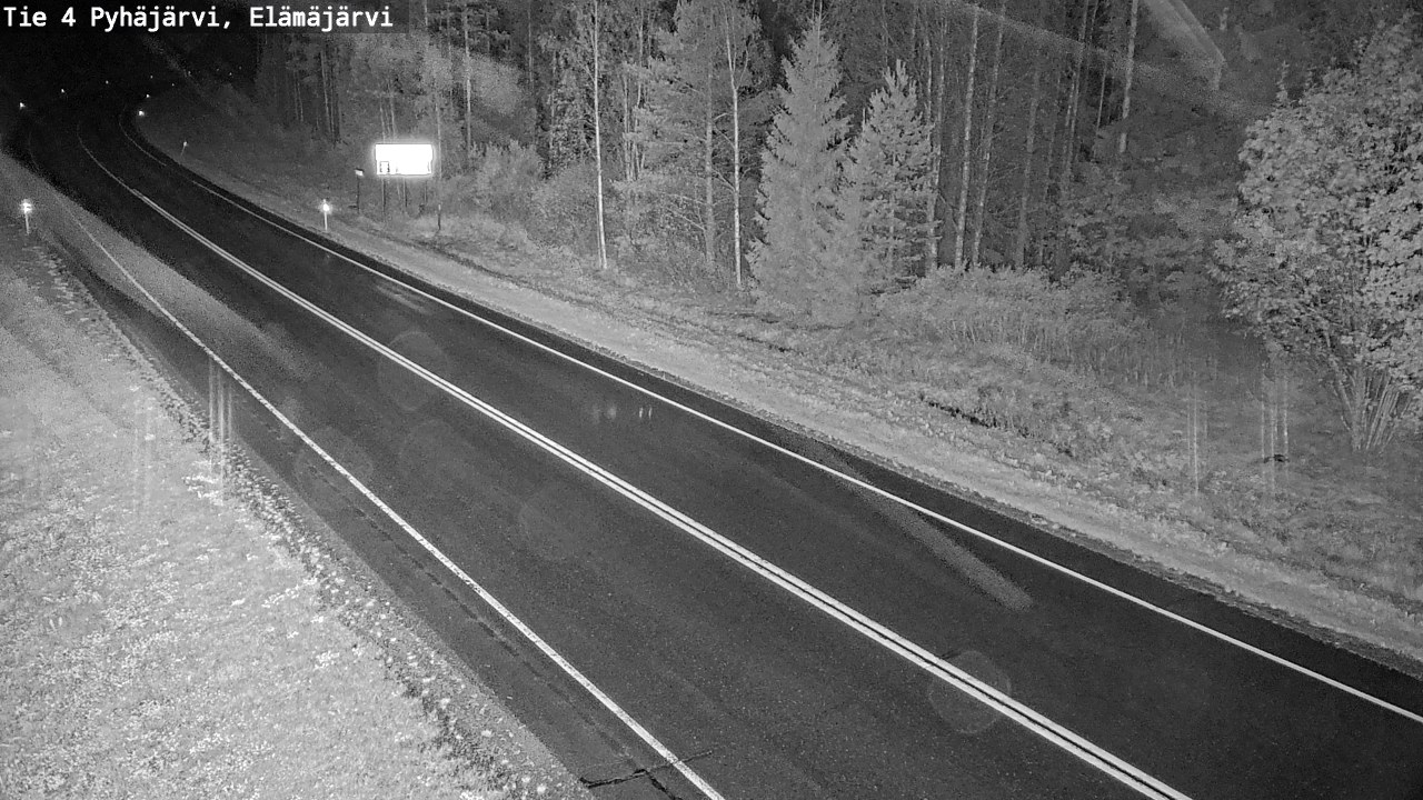 Weather Camera Image Road 4 Pyhäjärvi, Elämäjärvi, Pyhäjärvi, Pohjois-Pohjanmaa
