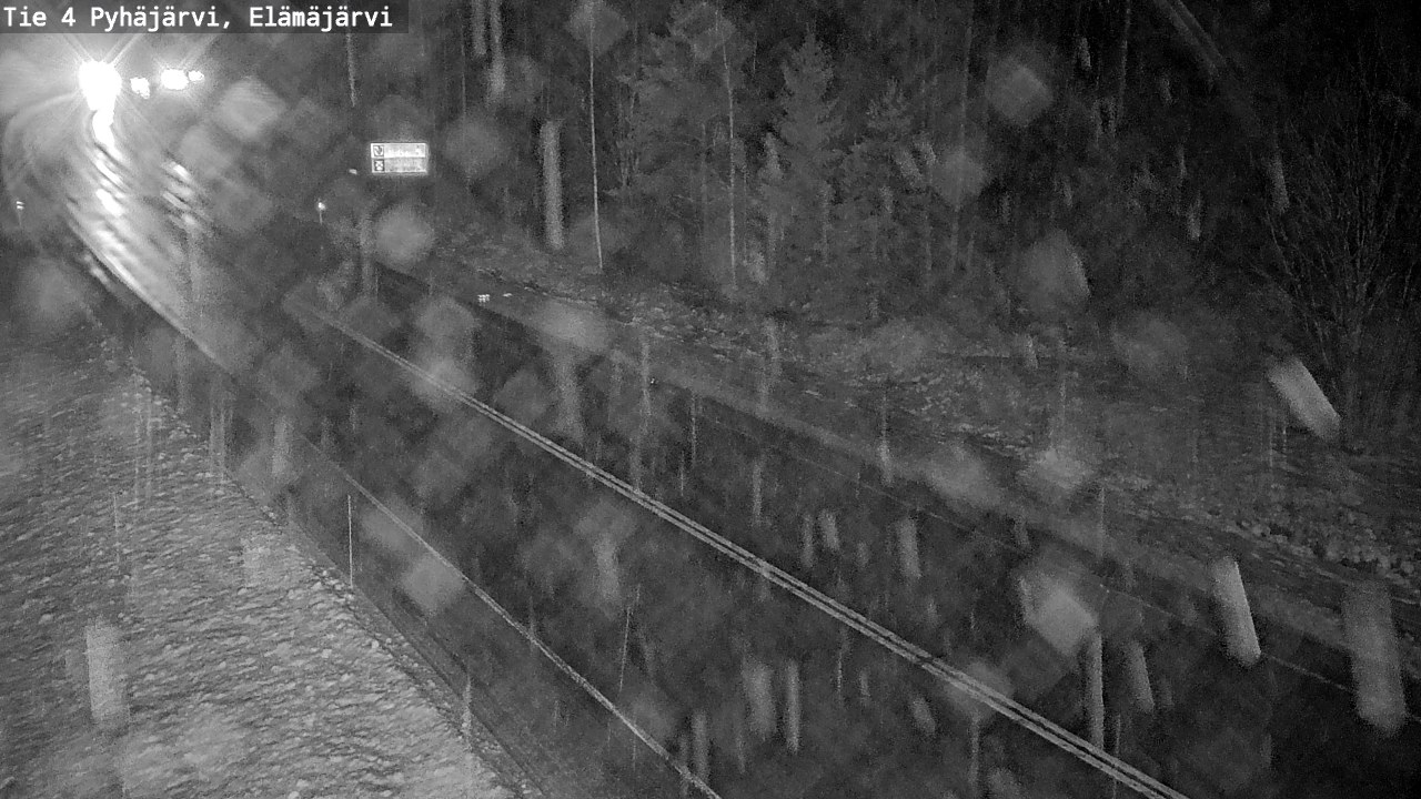 Weather Camera Image Väg 4 Pyhäjärvi, Elämäjärvi, Pyhäjärvi, Pohjois-Pohjanmaa