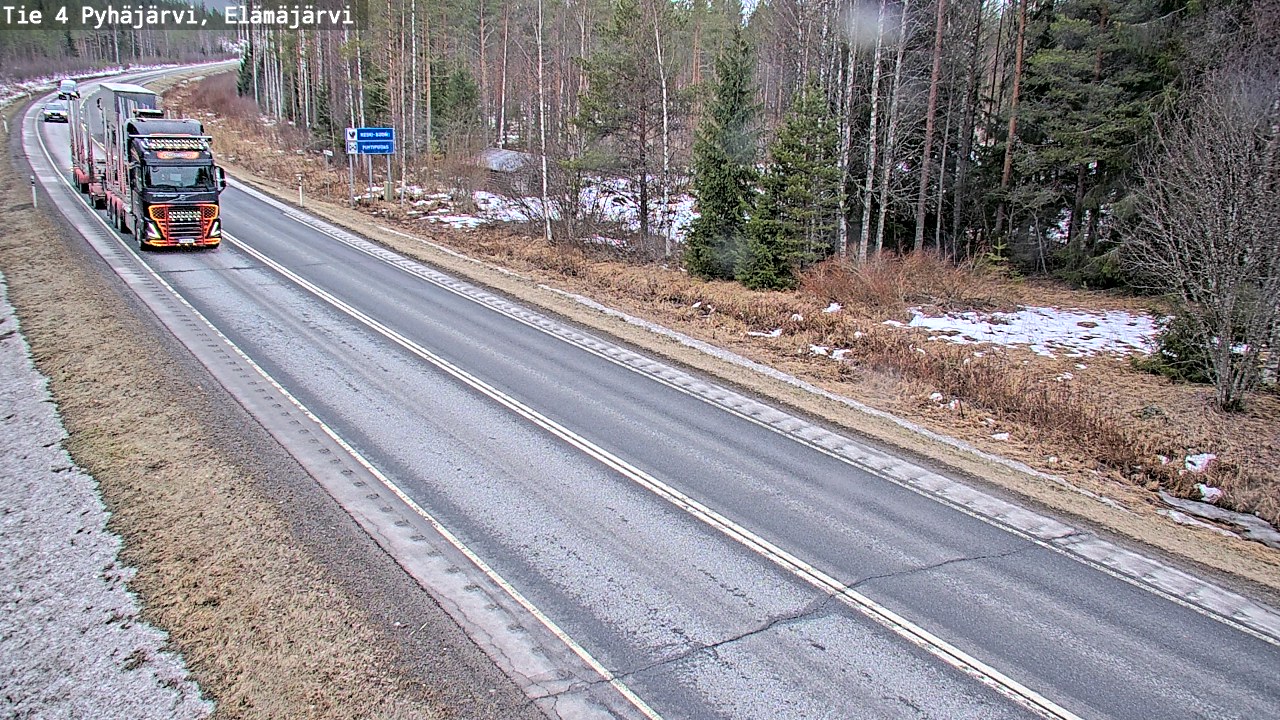 Kelikamerat Kuva Tie 4 Pyhäjärvi, Elämäjärvi, Pyhäjärvi, Pohjois-Pohjanmaa