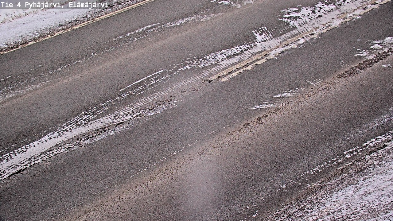Weather Camera Image Road 4 Pyhäjärvi, Elämäjärvi, Pyhäjärvi, Pohjois-Pohjanmaa