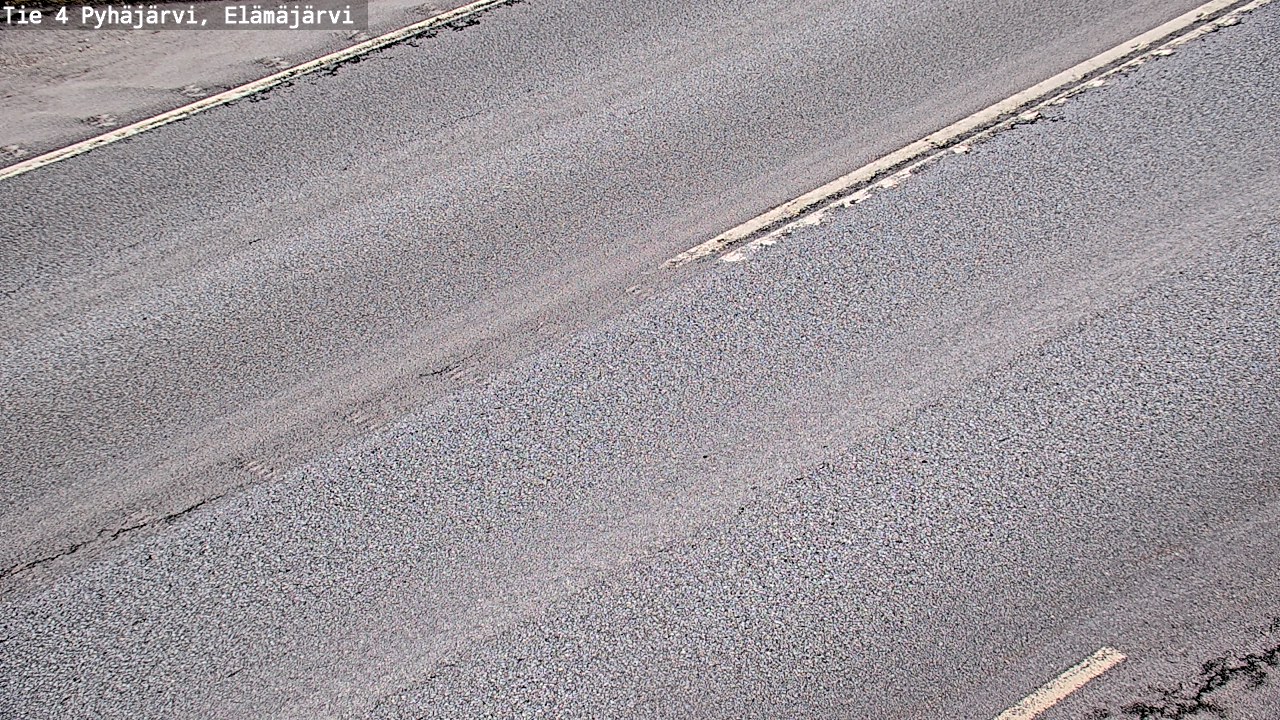 Weather Camera Image Väg 4 Pyhäjärvi, Elämäjärvi, Pyhäjärvi, Pohjois-Pohjanmaa